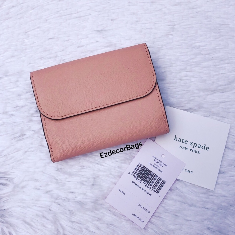 NWT Kate Spade Connie Small Trifold Wallet Pink - Picture 2 of 8